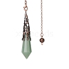 Natural Green Aventurine Dowsing Pendulum Big Pendants PW-WGF0B2B-13-1