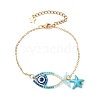 Glass Seed Beads Link Bracelets BJEW-MZ00152-3