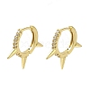 Rack Plating Brass Micro Pave Cubic Zirconia Hoop Earrings EJEW-R162-51G-1