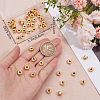 Beebeecraft 50Pcs Brass Beads KK-BBC0012-09B-3