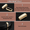 Unicraftale 2Pcs Brass Loop Keepers FIND-UN0002-55A-5