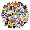 50Pcs Halloween Holographic Vinyl Waterproof Cartoon Stickers DIY-B064-01B-1