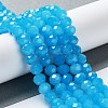 Baking Painted Imitation Jade Glass Bead Strands DGLA-A034-J6MM-A13-2