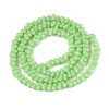 Frosted Opaque Glass Beads Strands GLAA-N017-4mm-16-3