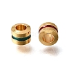 Brass Enamel Beads KK-G605-06G-2
