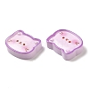 Cute Cartoon Animal Opaque Resin Cabochons RESI-C034-05E-2