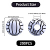 200Pcs Craft Style Acrylic Beads MACR-PA0001-14-2