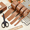 2M PVC Double Face Imitation Leather Ribbons SRIB-WH0011-127B-04-4