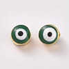 Alloy Enamel European Beads LS-ENAM-WH0047-14B-2
