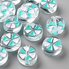 Transparent Enamel Acrylic Beads TACR-S155-005B-1