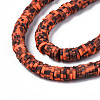 Handmade Polymer Clay Beads Strands CLAY-R089-6mm-160-3