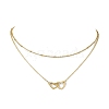 Stainless Steel Heart Pendant Necklaces for Women NJEW-JN04735-01-1
