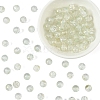 100Pcs Transparent Spray Painted Crackle Glass Beads GLAA-YW0005-15I-1