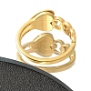 Textured Heart 304 Stainless Steel Finger Ring for Women RJEW-L126-14B-G-3