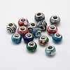 Handmade Lampwork Large Hole Rondelle European Beads LPDL-L003-08-1