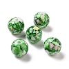 Printed Opaque Acrylic Beads OACR-P013-07-1