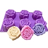 DIY Food Grade Silicone Rose Molds PW-WG46412-01-1