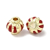 Rack Plating Alloy Enamel Beads PALLOY-P296-05G-03-2