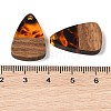 Resin & Wood Pendants WOOD-S061-02O-3