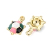 Alloy Enamel Pendants FIND-O003-08D-G-2