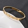 304 Stainless Steel Rhinestone Bangles for Women BJEW-Z092-15G-1