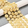 Natural Yellow Jade Beads Strands G-H005-B05-01-2