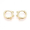 Brass Hoop Earring Finding KK-N261-61G-1