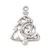 Brass Micro Pave Cubic Zirconia Pendants KK-H521-02A-P-1