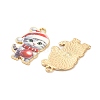 Christmas Alloy Enamel Pendants ENAM-K069-43D-2