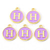 Golden Plated Alloy Enamel Charms LS-X-ENAM-S118-10H-2