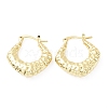 Rack Plating Brass Rhombus Hoop Earrings EJEW-B027-06G-1