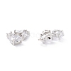 Rack Plating Brass Cubic Zirconia Charms LS-ZIRC-C026-13P-2