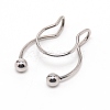 Wire Wrap Nose Ring for Teen Girl Women AJEW-TAC0029-08P-1