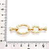 Brass Micro Pave Clear Cubic Zirconia Fold Over Clasps KK-M311-31G-3