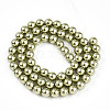 Baking Painted Pearlized Glass Pearl Bead Strands HY-N002-6mm-A07-3