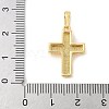 Brass Pave Natural White Shell Pendants KK-S522-01C-G-3