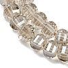 Electroplate Transparent Glass Beads Strands EGLA-B011-08A-PL03-3