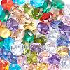 50Pcs 10 Colors Cubic Zirconia Pointed Back Cabochons ZIRC-CJ0001-25-3