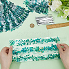 100Pcs Leaf Printed OPP Cellophane Candy Packaging Bags ABAG-GF0001-40-3