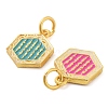 Alloy Enamel Pendants ENAM-M008-02G-2