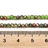 Electroplate Glass Beads Stradns EGLA-H114-02B-08-3