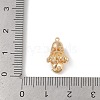 Christmas Theme Brass Micro Pave Clear Cubic Zirconia Pendants KK-Z065-05G-3