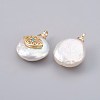 Natural Cultured Freshwater Pearl Pendants PEAR-F008-27G-2