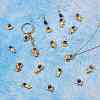 18Pcs 6 Style Rack Plating Alloy Enamel Pendants FIND-SZ0002-86-4