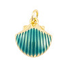 Rack Plating Brass Enamel Pendants KK-P269-09G-2