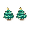 Christmas Themed Alloy Enamel Brooches JEWB-A001-07-1