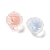 Frosted Transparent Acrylic Beads X-OACR-A032-17-2