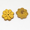 Dyed Wood Jewelry Findings Coconut Flower Beads COCO-O001-F01-2