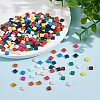 ARRICRAFT 360Pcs 12 Colors Opaque Acrylic Slide Charms SACR-AR0001-21-4