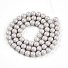 Baking Painted Pearlized Glass Pearl Bead Strands HY-N002-6mm-B05-3